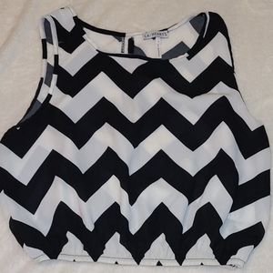 Cropped fashion tank